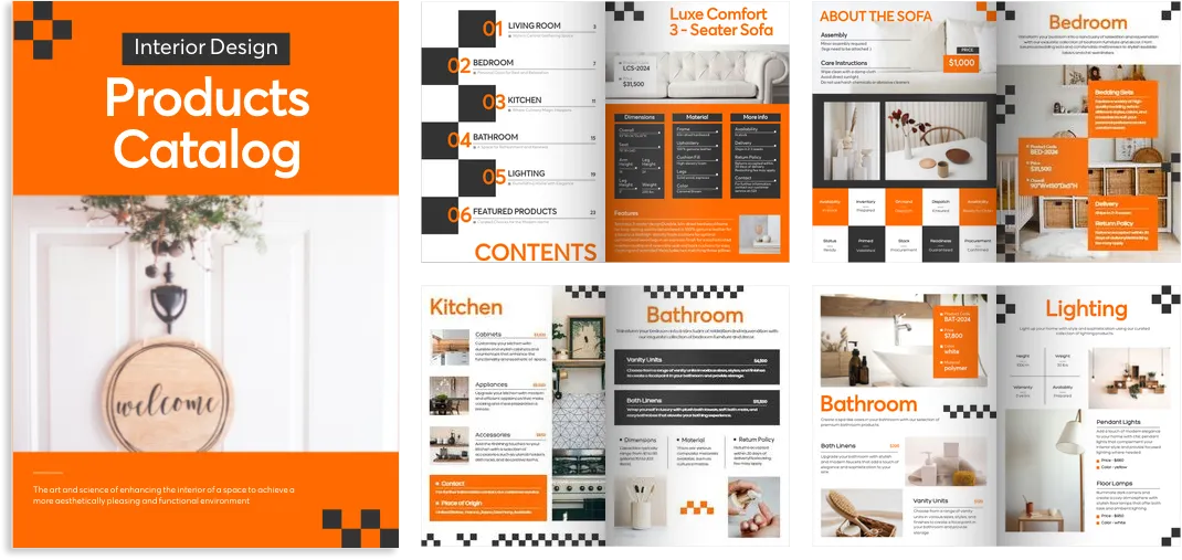 Mẫu catalogue nội thất đẹp và sang trọng tại Incataloguegiare.net