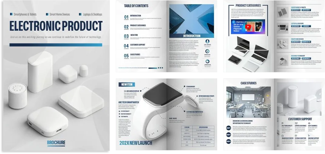 Mẫu catalogue công ty hiện đại và chuyên nghiệp